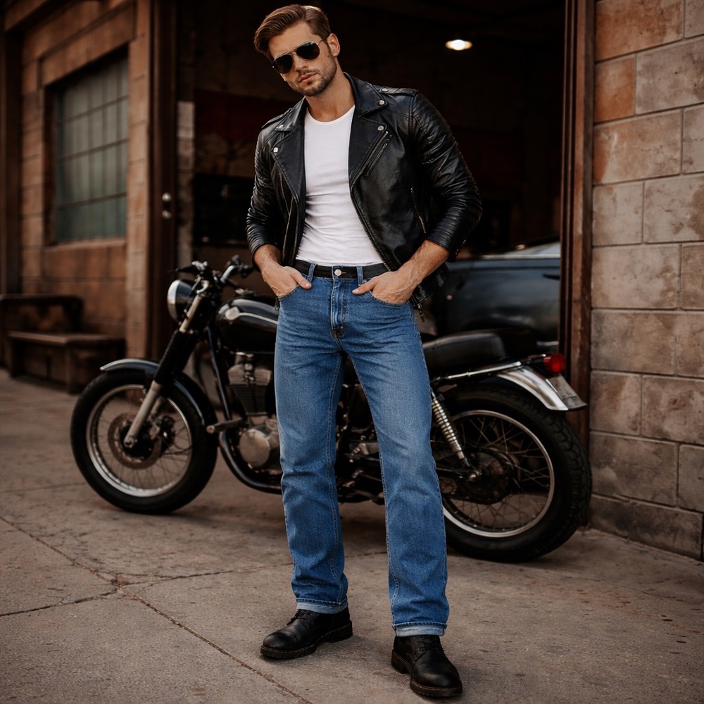 Levi’s 501 Button Fly Tall Classic Straight American Streetwear Med Wash Denim